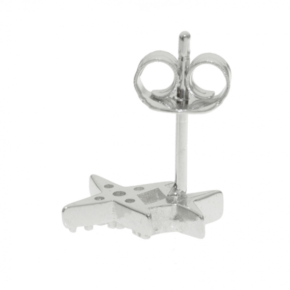 Pendientes doble X con circonitas 2