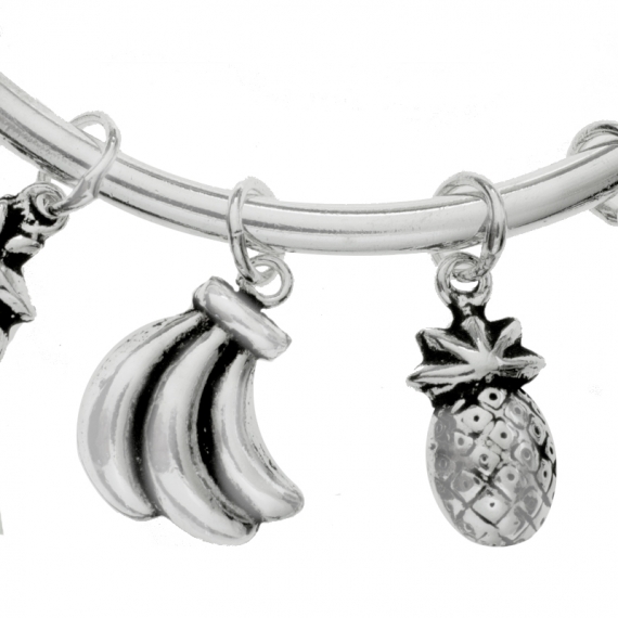 Pulsera Bali frutas Plata de Ley 2