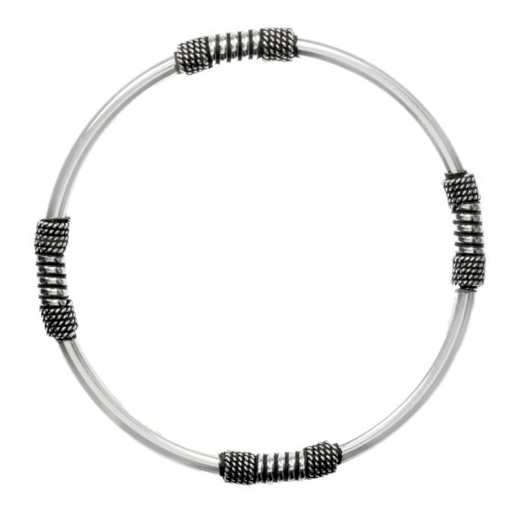 Pulsera balinesa cuerda Plata de Ley