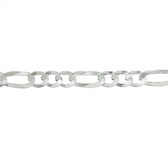 Pulsera esclava eslabón 3x1 Plata de Ley 2