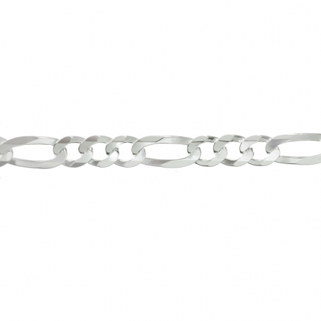 Pulsera esclava eslabón 3x1 Plata de Ley