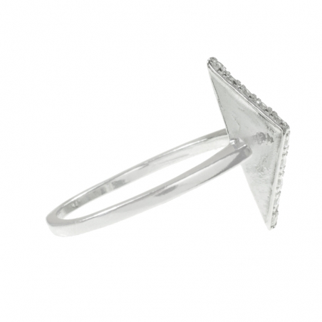 Anillo triángulo Plata de Ley