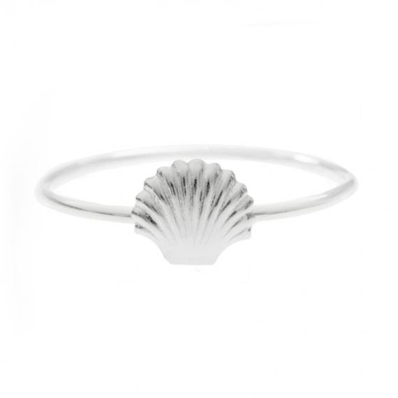Anillo concha Plata de Ley