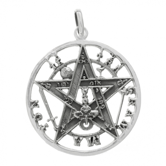 Colgante Tetragramatón Plata de Ley