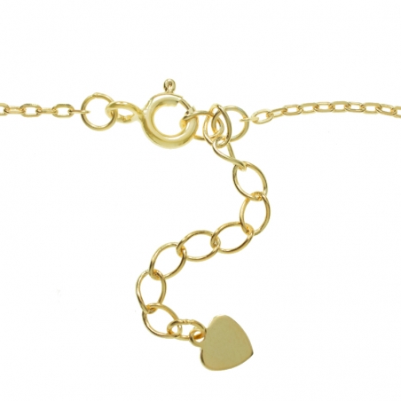 Collar rayo dorado Plata de Ley