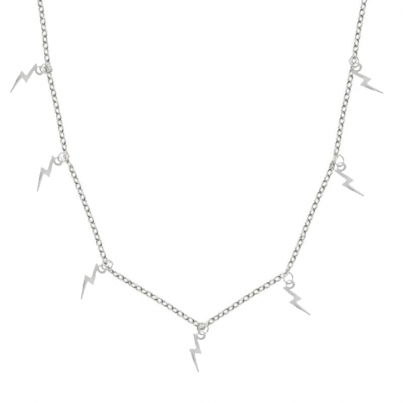 Collar rayos mini Plata de Ley