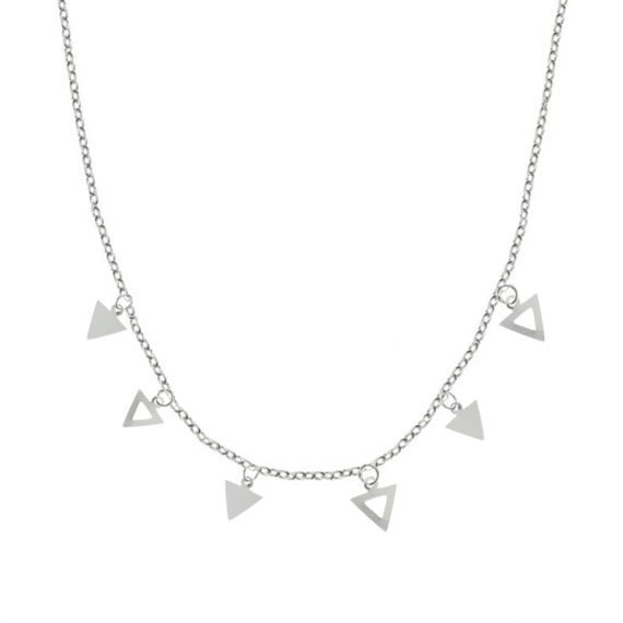 Collar triángulos Plata de Ley