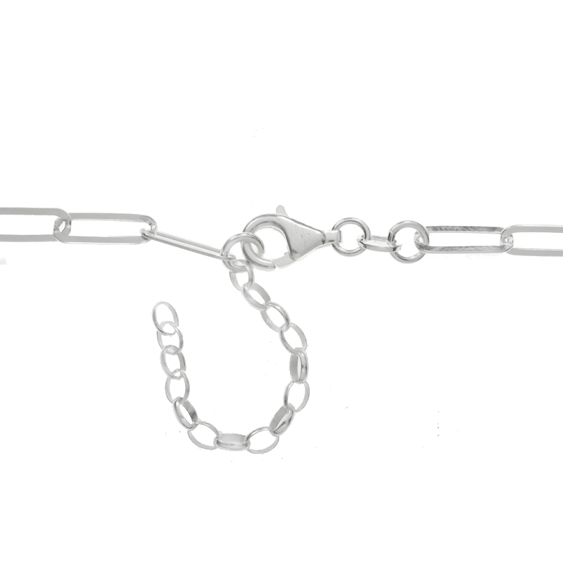 Collar eslabón cadena Plata de Ley