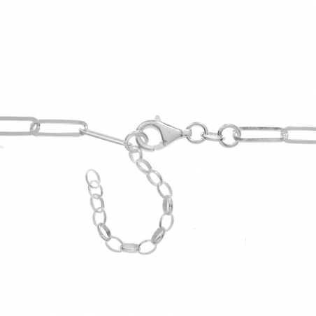 Collar eslabón cadena Plata de Ley