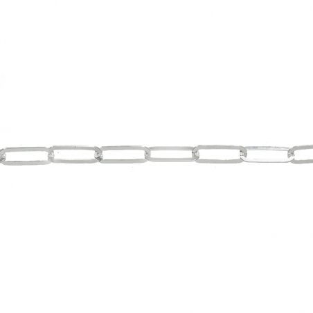 Collar eslabón cadena Plata de Ley