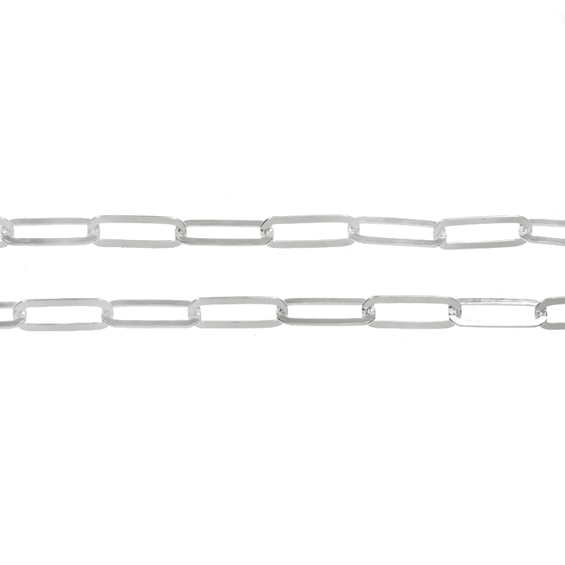 Collar eslabón cadena Plata de Ley