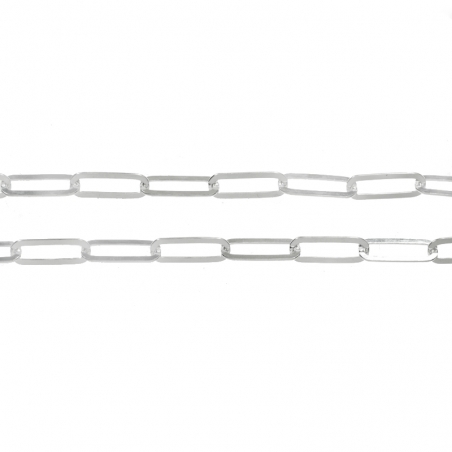 Collar eslabón cadena Plata de Ley