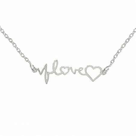 Collar Love Plata de Ley