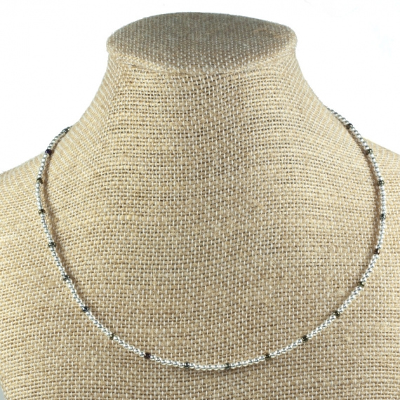 Gargantilla de bolitas Plata de Ley 2