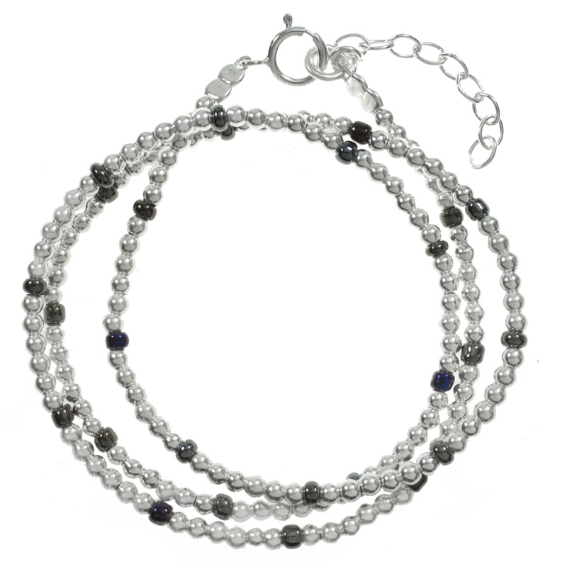 Gargantilla de bolitas Plata de Ley