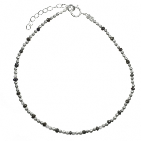 Gargantilla de bolitas Plata de Ley