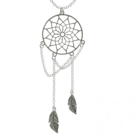 Collar atrapa sueños Plata de Ley