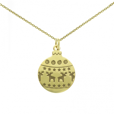 Collar bola de Navidad Plata de Ley