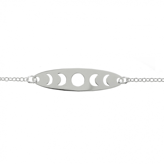 Pulsera fases lunares Plata de Ley