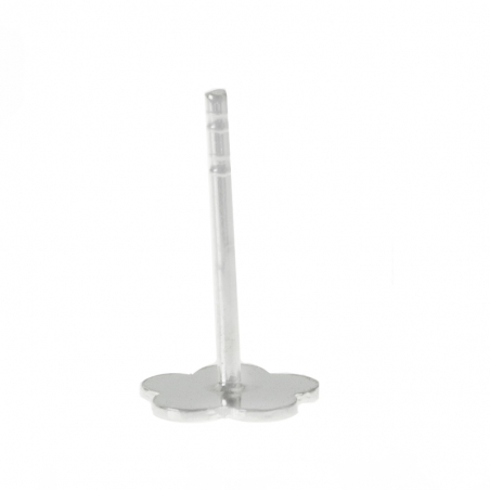 Pendientes flor mini Plata de Ley