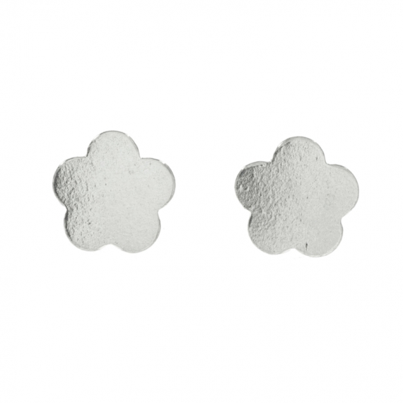 Pendientes flor mini Plata de Ley