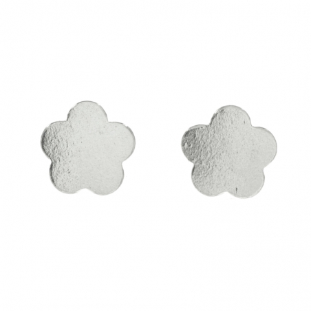 Pendientes flor mini Plata de Ley