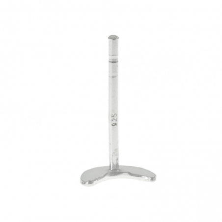 Pendientes mini luna Plata de Ley