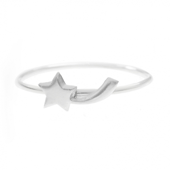 Anillo estrella fugaz Plata de Ley