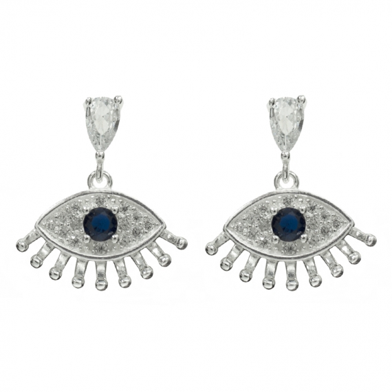 Pendientes Ojo Plata de Ley