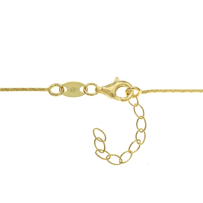 Pulsera dorada ojo de Horus Plata de Ley