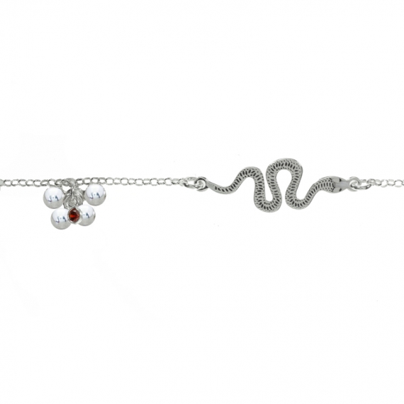 Pulsera serpiente Plata de Ley