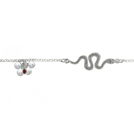 Pulsera serpiente Plata de Ley