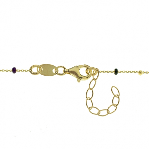 Pulsera, collar o conjunto cadena bolitas esmalte 2