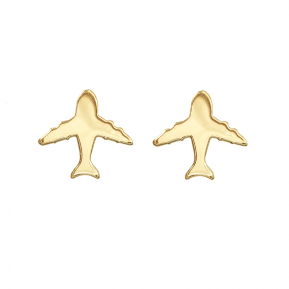 Pendientes avión Plata de Ley