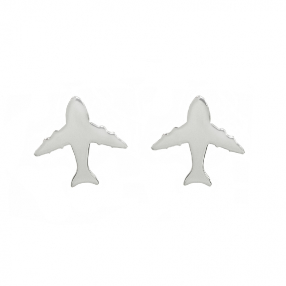 Pendientes avión Plata de Ley 2