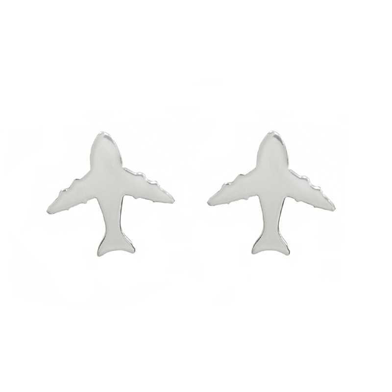 Pendientes avión Plata de Ley