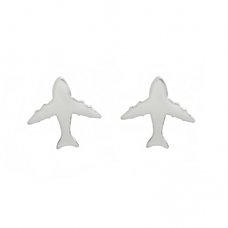 Pendientes avión Plata de Ley