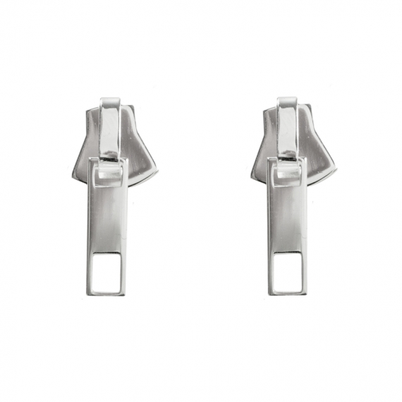 Pendientes cremallera Plata de Ley
