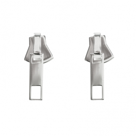 Pendientes cremallera Plata de Ley