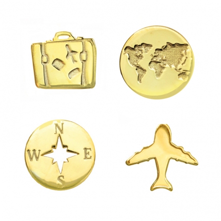 Set pendientes viajes Plata de Ley