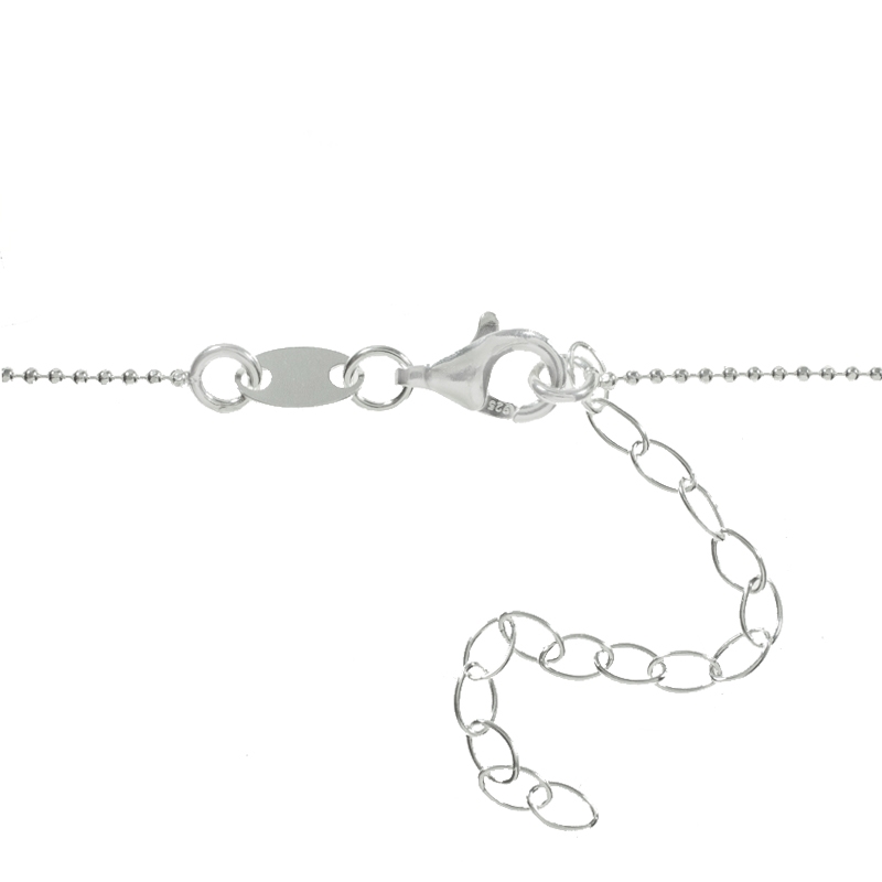 Collar vertical Mamá Plata de Ley