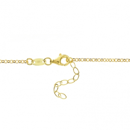 Collar mariposa dorada Plata de Ley