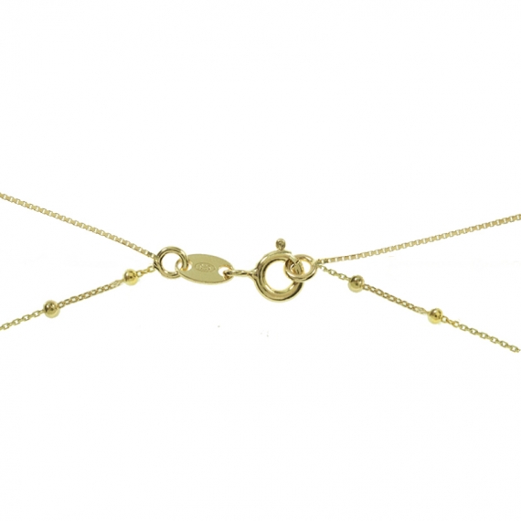 Collar doble dorado Plata de Ley 2