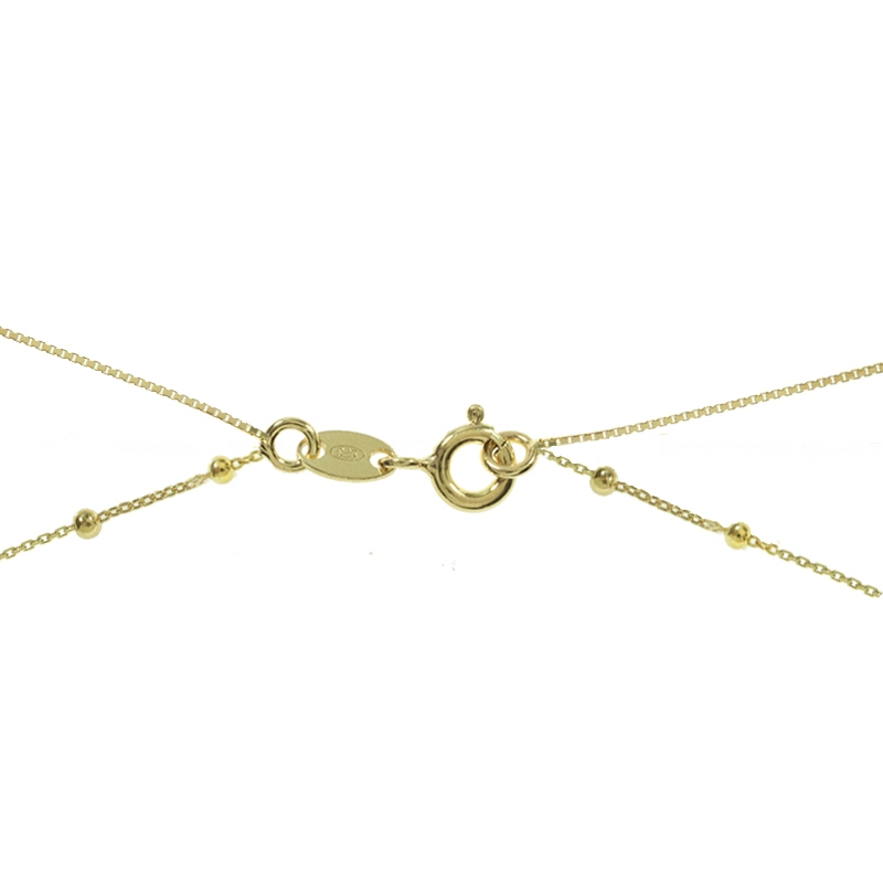 Collar doble dorado Plata de Ley