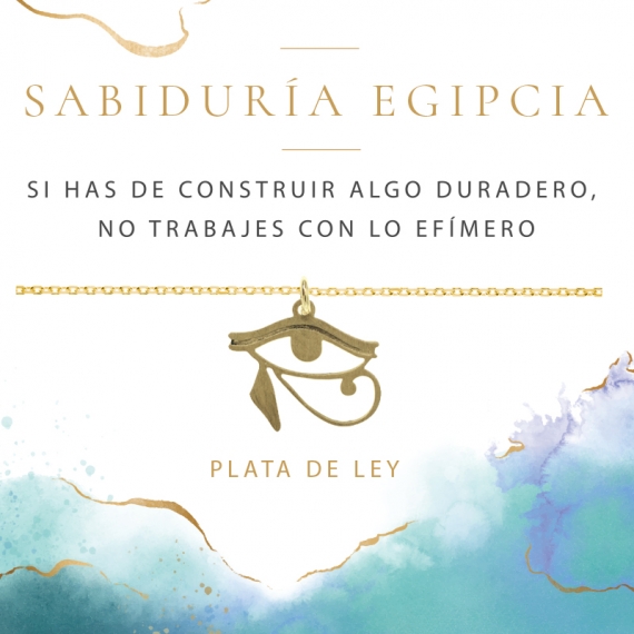 Collar Ojo de Horus Plata de Ley