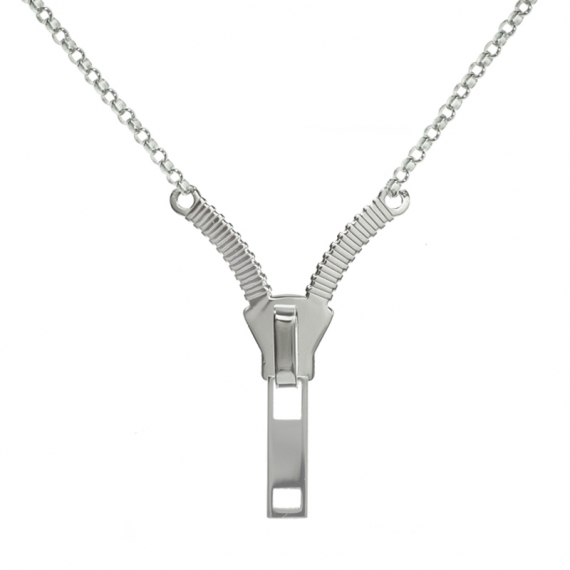 Collar cremallera Plata de Ley