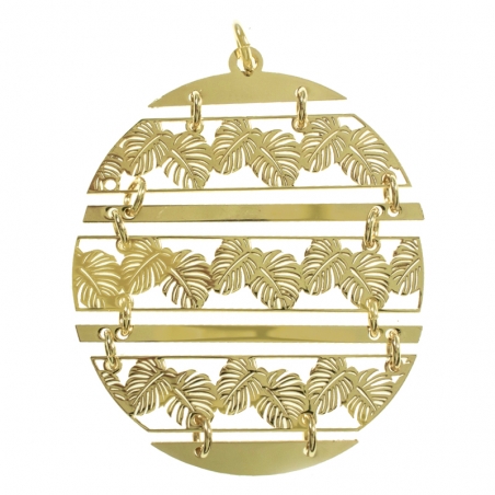 Collar dorado hojas costilla de Adán