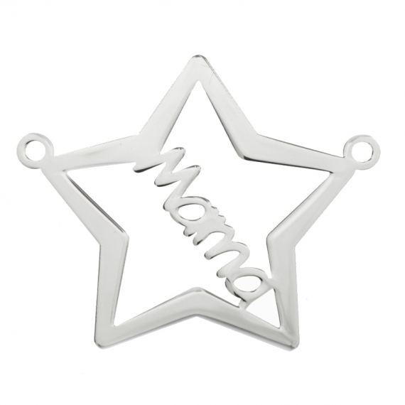Collar estrella Mamá Plata de Ley 2