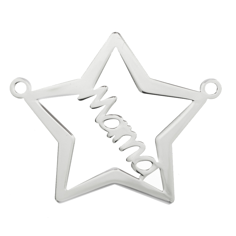 Collar estrella Mamá Plata de Ley