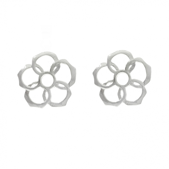 Pendientes flor Plata de Ley